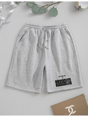 Tarzsokak Bay Brooklyn Just Take Act Baskılı Sportif Unisex Bermuda