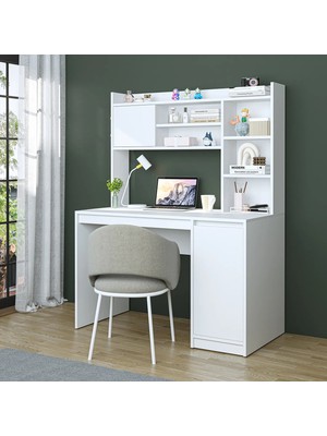 Roomart Mira Bilgisayar Masası, Raflı Çalışma Masası , Çalışma Ofis Masası, Ders Yemek Masası 60X120 cm