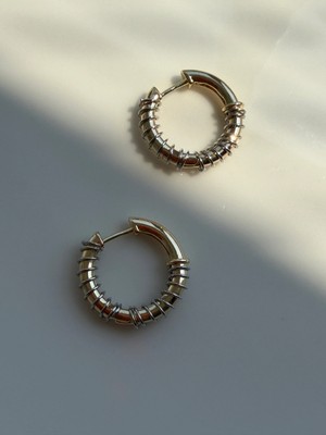 Jewelry Silver Sarma Detaylı Halka Küpe
