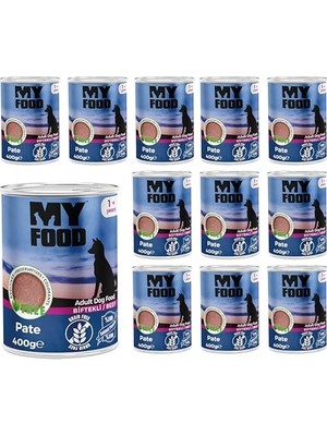 Esranın Dünyası Myfood Yetişkin Köpek Biftekli Pate 400 gr x 12 Adet