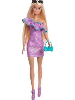 Esranın Dünyası Barbie Moda Bebek, Kıyafetleri ve Akseasuarları Parti Elbiseleri ve Çantalar Dahil Kıyafetleri ve Aksesuarlarıyla Barbie Bebek (3 Farklı Kombin) HYT61