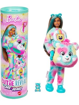 Esranın Dünyası Barbie Cutie Reveal Sevimli Ayıcıklar Bebek ve Aksesuarları, Mutlu Ayıcık, Renk Değişimi ve Mini Ayıcık Dahil 10 Sürpriz Içeren 2. Seri, JFV62