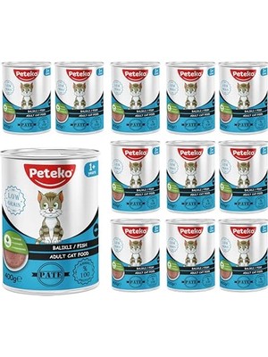 Esranın Dünyası Yetişkin Kedi Balıklı Pate 400 gr x 12 Adet