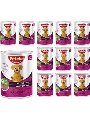 Esranın Dünyası Yetişkin Köpek Biftekli Pate 400 gr x 12 Adet