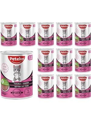 Esranın Dünyası Yavru Kedi Tavuklu Pate 400 gr x 12 Adet