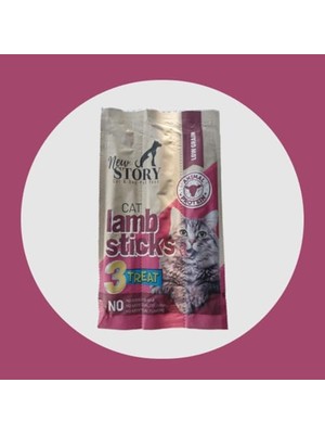 Esranın Dünyası Kedi Ödül Sı, Kuzu Etli Stick, 3'lü Paket, Yumuşak, Yetişkin Kediler Için 2li Paket
