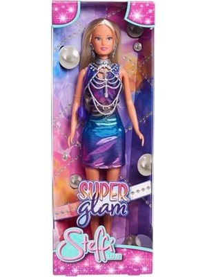 Esranın Dünyası Simba, 105733663, Steffi Love Super Glam, Özel Vücut Zinciri & Küpe Aksesuarı, Özel Işıltılı Elbise, 29CM