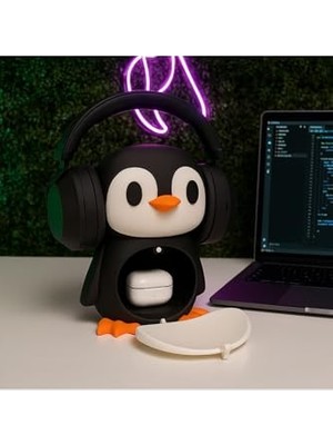 Esranın Dünyası Penguen Kulaklık Standı Çok Renkli