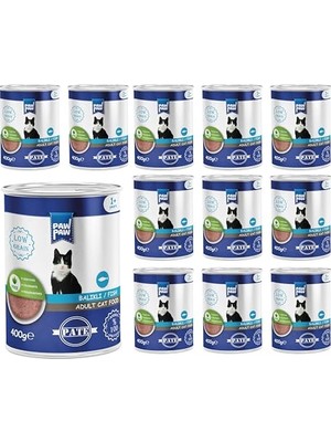 Esranın Dünyası Yetişkin Kedi Balıklı Pate 400 gr x 12 Adet