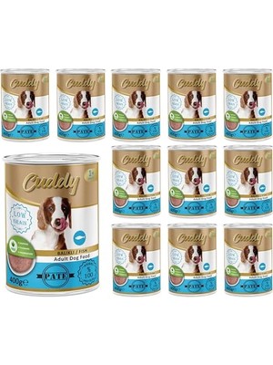 Esranın Dünyası Yetişkin Köpek Balıklı Pate Yaş  400 gr x 12 Adet