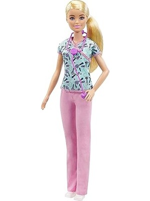 Esranın Dünyası Barbie Hemşire Bebek, Sarı Saçlı Barbie Hemşire Bebek (30,40 Cm), 3 Yaş ve Üzeri Kızlar Için Harika Bir Hediyedir, GTW39