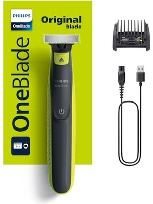 Esranın Dünyası Philips Oneblade Yüz Için Hibrit Tıraş Makinesi, Sakal Şekillendirici, Islak/kuru Kullanım, 5’i 1 Arada Ayarlanabilir Tarak,çift Taraflı Bıçak, 45 Dakika Kablosuz Performans, QP2724/20