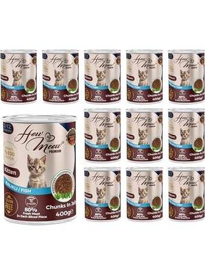 Esranın Dünyası Yavru Kedi Balıklı ve Jöleli Konserve  400 gr x 12 Adet