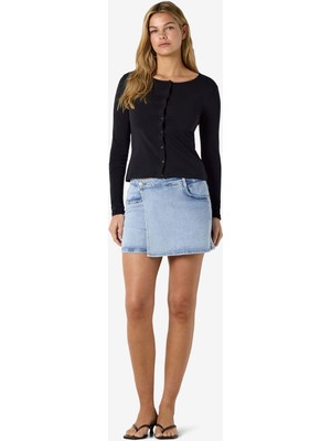Noisy May Nmnoami Hw Short Denım Skort AZ359LB 27038714 Kadın Denım Şort Etek