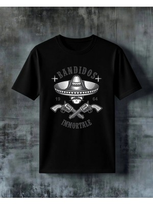 Comvicho Bandidos Sombrero Baskılı Oversize Tişört