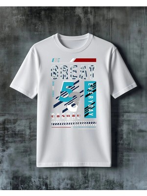 Comvicho Great Every Day Baskılı Oversize Tişört