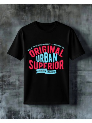 Comvicho Original Urban Superior Baskılı Oversize Tişört