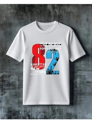 Comvicho Feel The Beat Sehir Baskılı Oversize Tişört