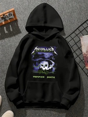 Comvicho Metal3 Baskılı Unisex Sweatshirt