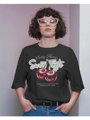 Comvicho Cherry Baskılı Tişört