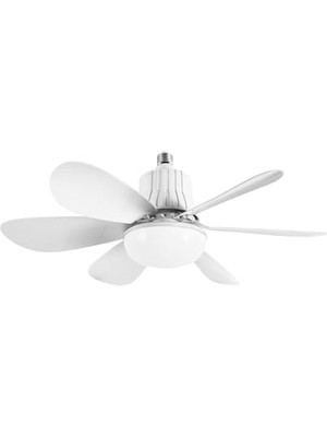 Esranın Dünyası Tavan Vantilatörü LED Işık 3 Renk Işık Sıcaklığı Ayarlanabilir 3 Kademe Hız Modu Sessiz 52 cm Çap 6 Kanat Uzaktan Kumandalı Vantilatör (Beyaz)          [enerji Sınıfı A]