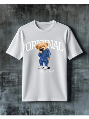 Comvicho Ayicik Spor Kostum Baskılı Oversize Tişört