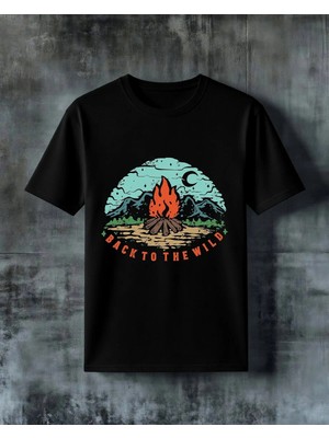Comvicho Back To Wild Ates Kamp Baskılı Oversize Tişört