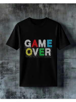 Comvicho Love Renkli Piksel Baskılı Oversize Tişört