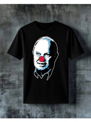 Comvicho Palyaco Pop Art Baskılı Oversize Tişört