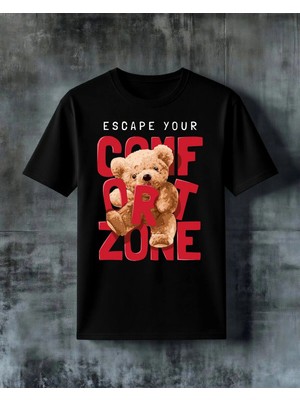 Comvicho One For Love Ayi Pelus Baskılı Oversize Tişört