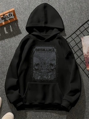 Comvicho Metalica Baskılı Unisex Sweatshirt