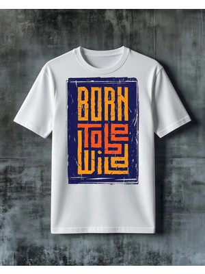 Comvicho Born To Die Turuncu Baskılı Oversize Tişört