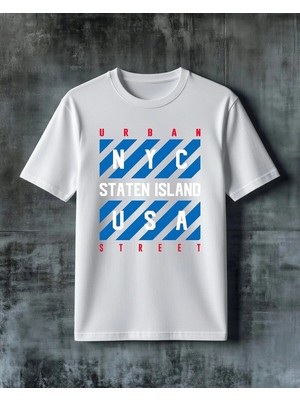 Comvicho Urban Street Baskılı Oversize Tişört