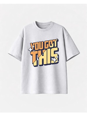 Comvicho You Got Thıs Baskılı Beyaz Tshirt
