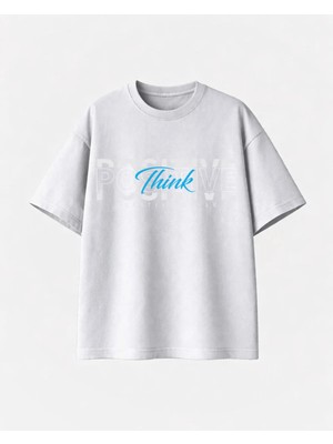 Comvicho Posıtıve Baskılı Beyaz Tshirt