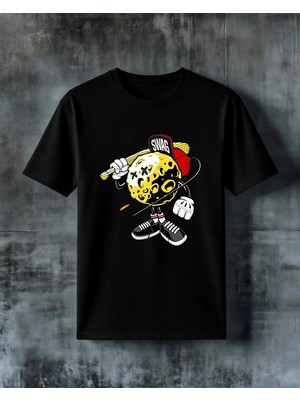 Comvicho Swag Baseball Top Baskılı Oversize Tişört