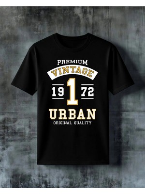Comvicho Vintage Urban Baskılı Oversize Tişört