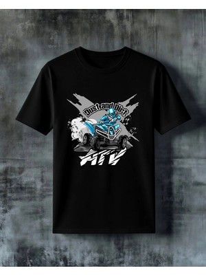 Comvicho Dust And Dirt Atv Spor Baskılı Oversize Tişört