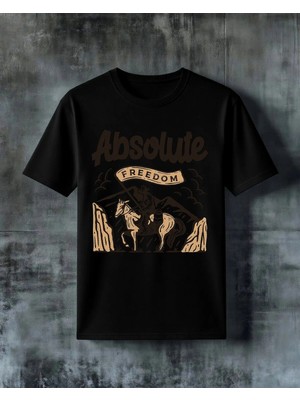 Comvicho Absolute Freedom Kovboy Baskılı Oversize Tişört