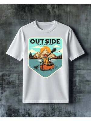 Comvicho Outside Best Side Kano Macera Baskılı Oversize Tişört