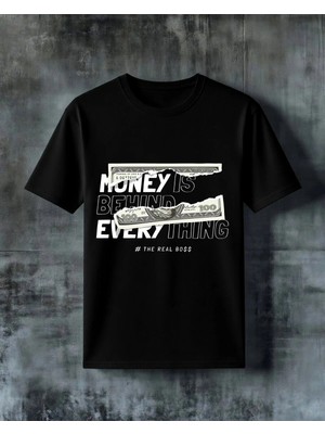 Comvicho Money Is Blessing Dolar Baskılı Oversize Tişört