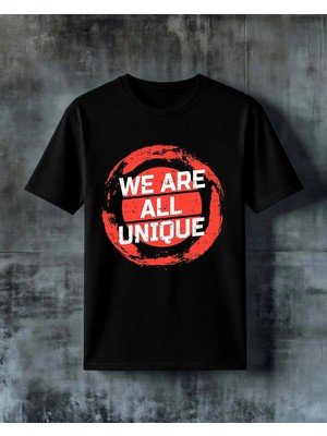 Comvicho Wear All Uniou Kirmizi Damga Baskılı Oversize Tişört