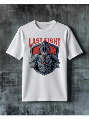 Comvicho Last Fight Knight Armor Baskılı Oversize Tişört