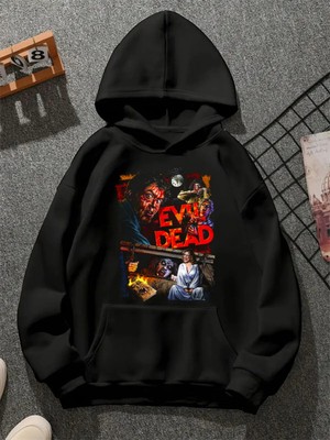 Comvicho Evil Dead Baskılı Unisex Sweatshirt