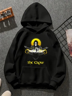 Comvicho The Crow 3 Baskılı Unisex Sweatshirt