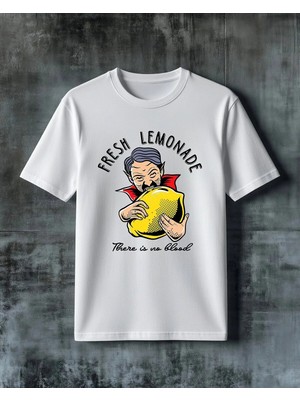 Comvicho Fresh Lemonade Limon Baskılı Oversize Tişört