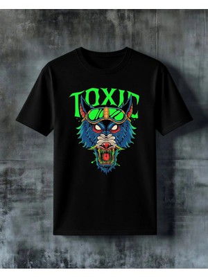 Comvicho Toxid Canavar Baski Baskılı Oversize Tişört