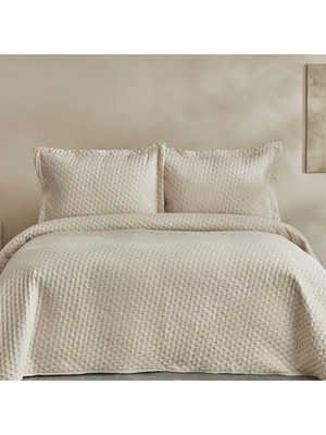 Esranın Dünyası Karaca Home Breeze Soft Çift Kişilik Yatak Örtüsü Ekru