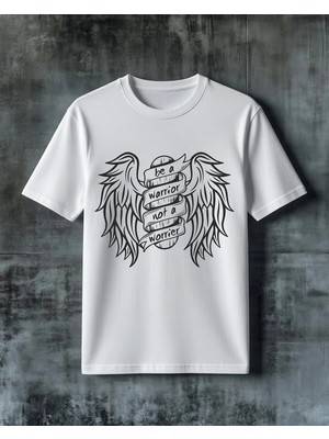 Comvicho Be Warrior Kanatsiz Baskılı Oversize Tişört