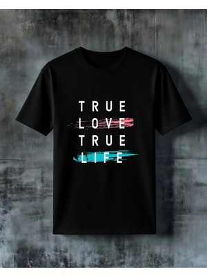 Comvicho Dinamik Graffiti Stil Baskılı Oversize Tişört